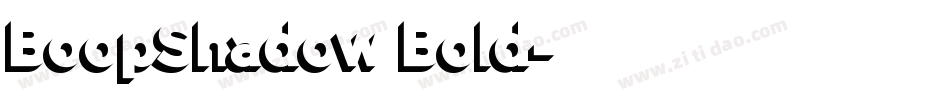 BoopShadow Bold字体转换